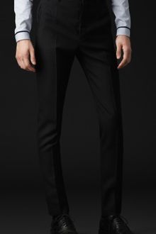 Burberry Prorsum Skinny Fit Wool Trousers - Lyst