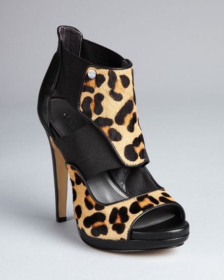 calvin klein leopard print heels