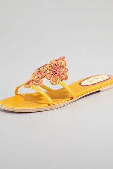 Christian Louboutin Copte Passementerie Flat Sandal - Lyst