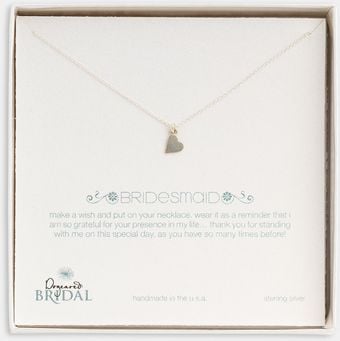 Dogeared Bridesmaid Heart Pendant Necklace - Lyst