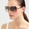 Gucci Square Plastic Sunglasses in Gold - Lyst