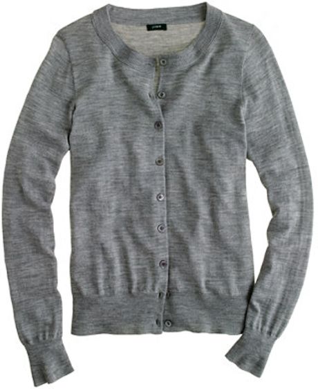 J.crew Tippi Cardigan in Gray (hthr grey) - Lyst