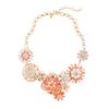 J.crew Flower Lattice Necklace in Multicolor (neon peach) - Lyst
