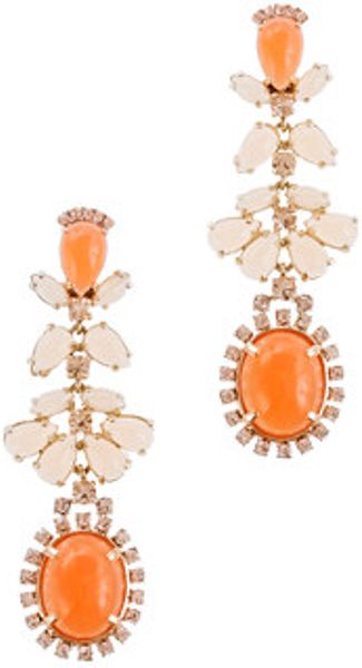J.Crew Cabochon Fan Earrings - Lyst