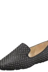 Jimmy Choo Wheel Studded Smoking Slipper