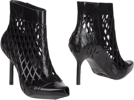Melissa + Jean Paul Gaultier Ankle Boots in Black (lead) | Lyst
