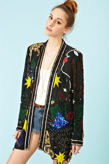 Nasty Gal Just Beaded Jacket - Lyst
