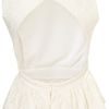 Topshop Lace Peplum Top By Rare in White (cream) - Lyst