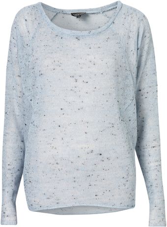 Topshop Speckle Neppy Sweat - Lyst