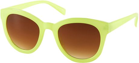 Topshop Bright Jelly Sunglasses in Yellow - Lyst