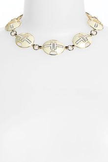 Tory Burch Tyler Oval Link Collar Necklace - Lyst