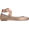 Chloé Square Toe Ballerina Flat in Gold (champagne) - Lyst