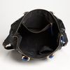 Diane Von Furstenberg Drew Patchwork Satchel in Black (black/ natural/ lapis) - Lyst