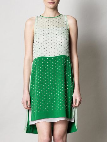 Diane Von Furstenberg Abrielle Crystal Dress - Lyst