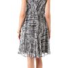 Dkny Pure Dkny Vneck Flutter Hem Dress in Black - Lyst