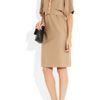 Gucci Belted Woolblend Dress in Beige (camel) - Lyst