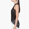 Helmut Lang Leather Trimmed Spider Tank Top in Black - Lyst