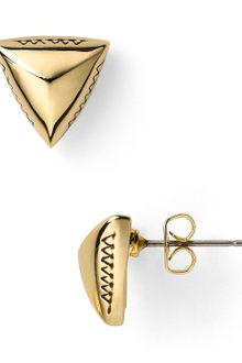 House Of Harlow Engraved Pyramid Stud Earrings - Lyst