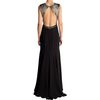 J. Mendel Sleeveless Open Back Gown in Black - Lyst