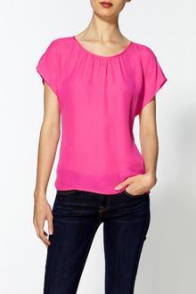 Joie Barton Ss Silk Top - Lyst