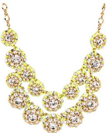 Kate Spade Hip Stitch Bib Necklace - Lyst