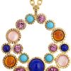 Kenneth Jay Lane Goldplated Crystal and Resin Stone Necklace in Gold - Lyst