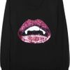 Markus Lupfer Vampire Sequined Wool Sweater in Black - Lyst
