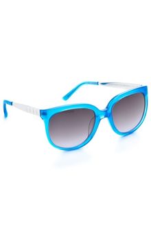 Matthew Williamson Neon Oversized Sunglasses - Lyst