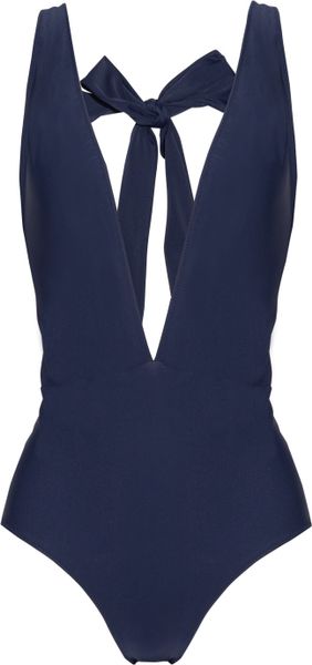 Miu Miu Plungefront Swimsuit - Lyst