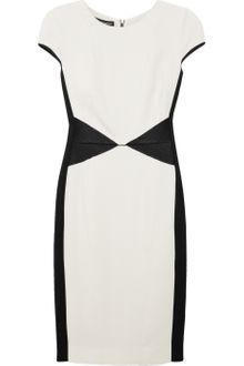 Narciso Rodriguez Paneled Silksatin and Crepe Dress - Lyst