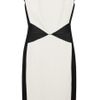 Narciso Rodriguez Paneled Silksatin and Crepe Dress in White (black) - Lyst