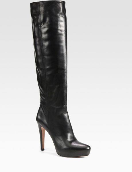 prada over the knee platform boots