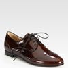 Prada Spazzolato Wing Tip Oxford in Brown - Lyst