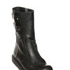 Rick Owens Mock Zipped Leather Compact Boots in Black for Men - Lyst