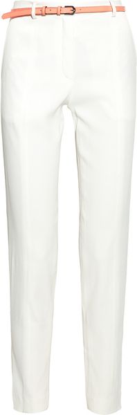 Sandro Pirana Belted Brushedsatin Pants - Lyst