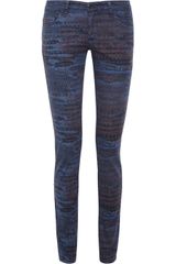 See By Chloé Arizona Printed Mid-rise Skinny Jeans