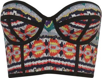 Topshop Aztec Print Underwired Bralet - Lyst