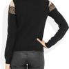 Valentino Laceappliquéd Woolblend Sweater in Black - Lyst