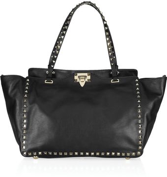 Valentino Studded Leather Tote - Lyst