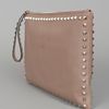 Valentino Rock Star Studded Clutch  in Beige - Lyst