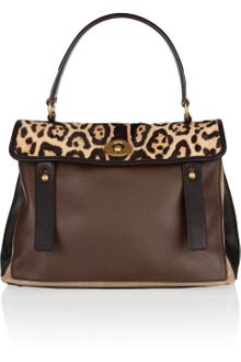 Yves Saint Laurent Muse Two Medium Colorblocked Leather Tote - Lyst