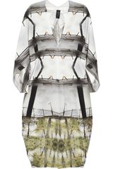 Zero + Maria Cornejo Keti Capestyle Printed Silk Cocoon Jacket
