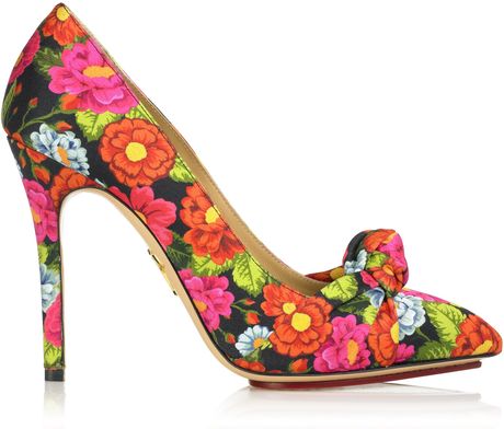 Charlotte Olympia Ava in Multicolor (floral) - Lyst