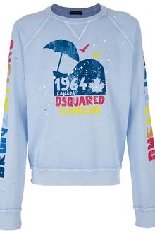 DSquared2 Printed Sweater - Lyst