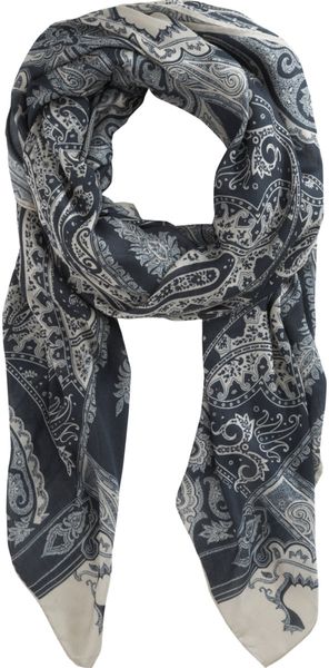 Etro Square Paisley Scarf - Lyst