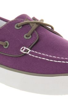 Ralph Lauren Lander Canvas Boat Shoe Purple Canvas - Lyst