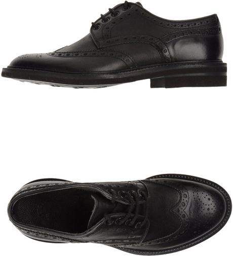 Santoni Laced Shoes in Brown for Men - Lyst