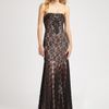 Sue Wong Beaded Lace Gown in Gray (black) - Lyst