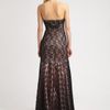 Sue Wong Beaded Lace Gown in Gray (black) - Lyst