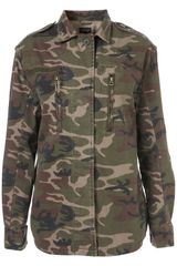 Topshop Camo Army Jacket